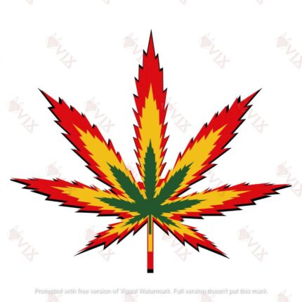 Specialty Bob Marley Inspired - Layered Cannabis Leaf
