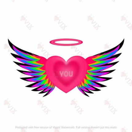 Love You Angel Graphic
