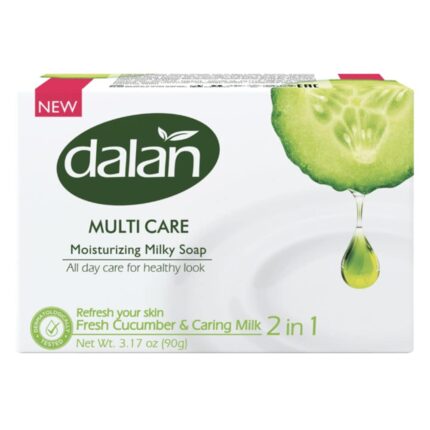 Dalan Multicare Moisturizing Fresh Cucumber And Caring Milk 2 In 1 Soap 3.17 OZ