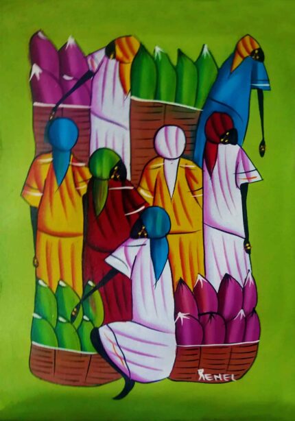 Oil On Canvas Haitian Art