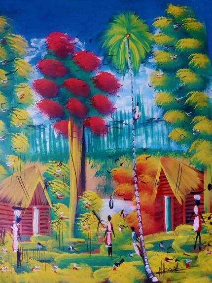Oil On Canvas Dominican Republic Art