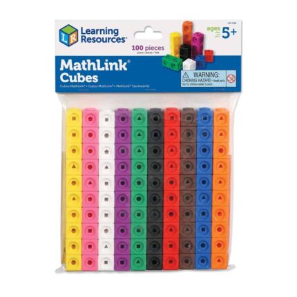 Learning Resources Mathlink Cubes, Educational Counting Toy, Early Math Skills, Set of 100 Cubes