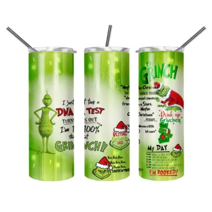 Grinch DNA Christmas Tumbler