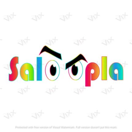 Cuss Out - "Saloopla" Rainbow Gradient Graphic