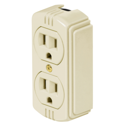 Volteck Surface Mount Duplex plug | 127 V